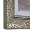 7X7 3 3/8" Polystyrene Ornate Picture Frame 1743 Series - Grey Chocolate Gold by WholesaleArtsFrames-com Made In USA view 3