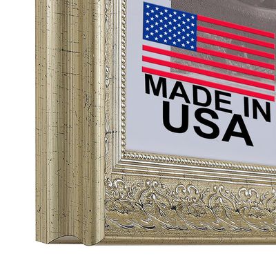 14X18 2 1/2" Polystyrene Victorian Picture Frame 1556 Series Antique Silver by WholesaleArtsFrames-com Made In USA
