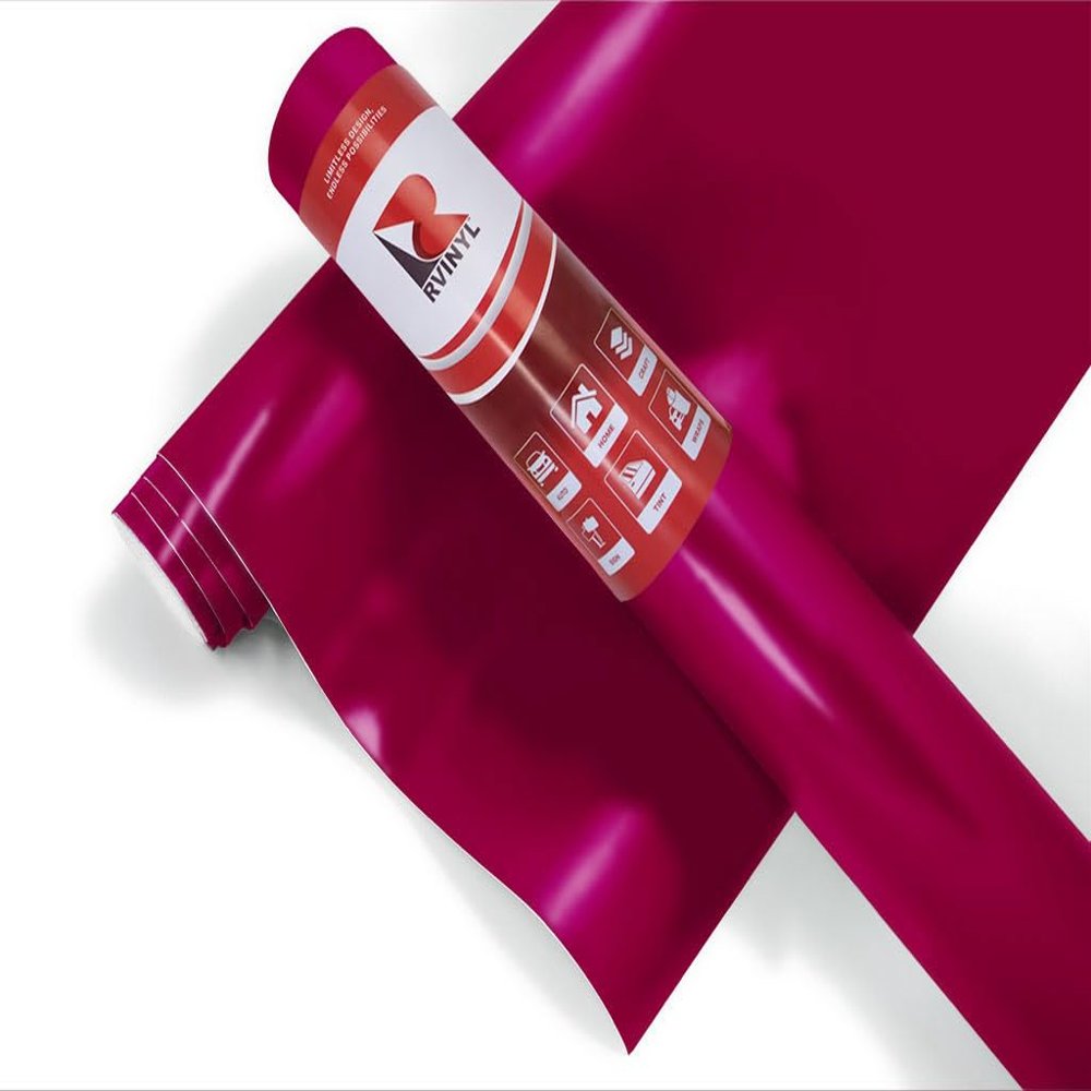 ORACAL 8500 Translucent Heather Red Satin Permanent Adhesive Vinyl Roll for Craft and Sign Cutters (12in x 10ft Roll)