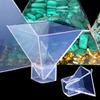 TEHAUX Flexible Silicone Pyramid Mold for Resin Casting 2-Pack 3.94 Inch 3D Pyramid Shape Molds for Epoxy Resin DIY Jewelry Making and Home Decoration Crafts view 4