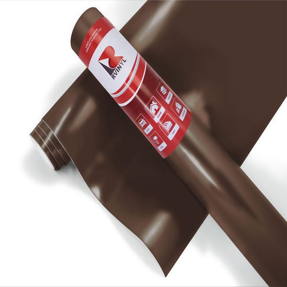 ORACAL 8800 Translucent Coffee Brown Matte Permanent Adhesive Vinyl Roll for Craft and Sign Cutters (12in x 10ft Roll)