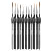 Detailing Paint Brush, 11 Pcs Miniature Paint Brushes with Triangular Handles, Art Paint Brushes for Acrylic Painting, Model, Face, Figurine, Watercolor, Oil, Paint by Numbers Kit for Adults view 1