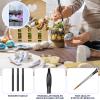 Detailing Paint Brush, 11 Pcs Miniature Paint Brushes with Triangular Handles, Art Paint Brushes for Acrylic Painting, Model, Face, Figurine, Watercolor, Oil, Paint by Numbers Kit for Adults view 4