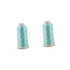 Operitacx 2pcs Glow Dark Machine Embroidery Thread Yards Spool Light Blue Sewing Thread view 1