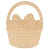 Easter Egg Basket Cutout, 6-Inch, 1/8 Inch Thick, Pack of 10 Easter Crafts, Wooden Eggs for Basket Stuffers & Ornaments, by Woodpeckers view 1