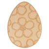 Wooden Eggs for Easter Crafts, Floral, 12-Inch, 1/8 Inch Thick Wood Cutouts, Pack of 2 for Basket Stuffers, by Woodpeckers view 1