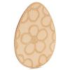 Wooden Eggs for Easter Crafts, Floral, 12-Inch, 1/8 Inch Thick Wood Cutouts, Pack of 2 for Basket Stuffers, by Woodpeckers view 2