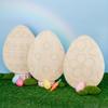 Wooden Eggs for Easter Crafts, Floral, 12-Inch, 1/8 Inch Thick Wood Cutouts, Pack of 2 for Basket Stuffers, by Woodpeckers view 4