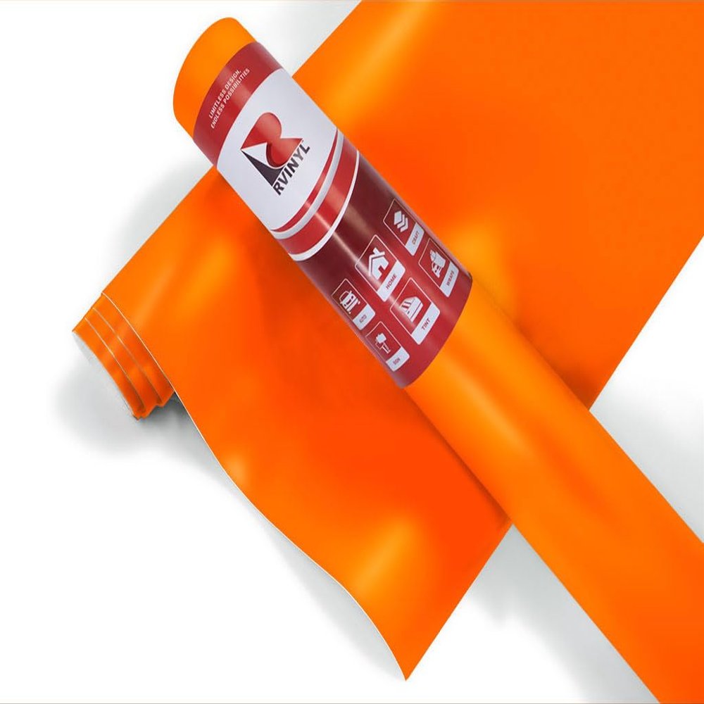 ORACAL 631 Series Exhibition Calendered Sign Film in Pastel Orange 035-12" x 5ft - Matte Finish Vinyl Roll with Removable Adhesive for Interior Craft and Signage