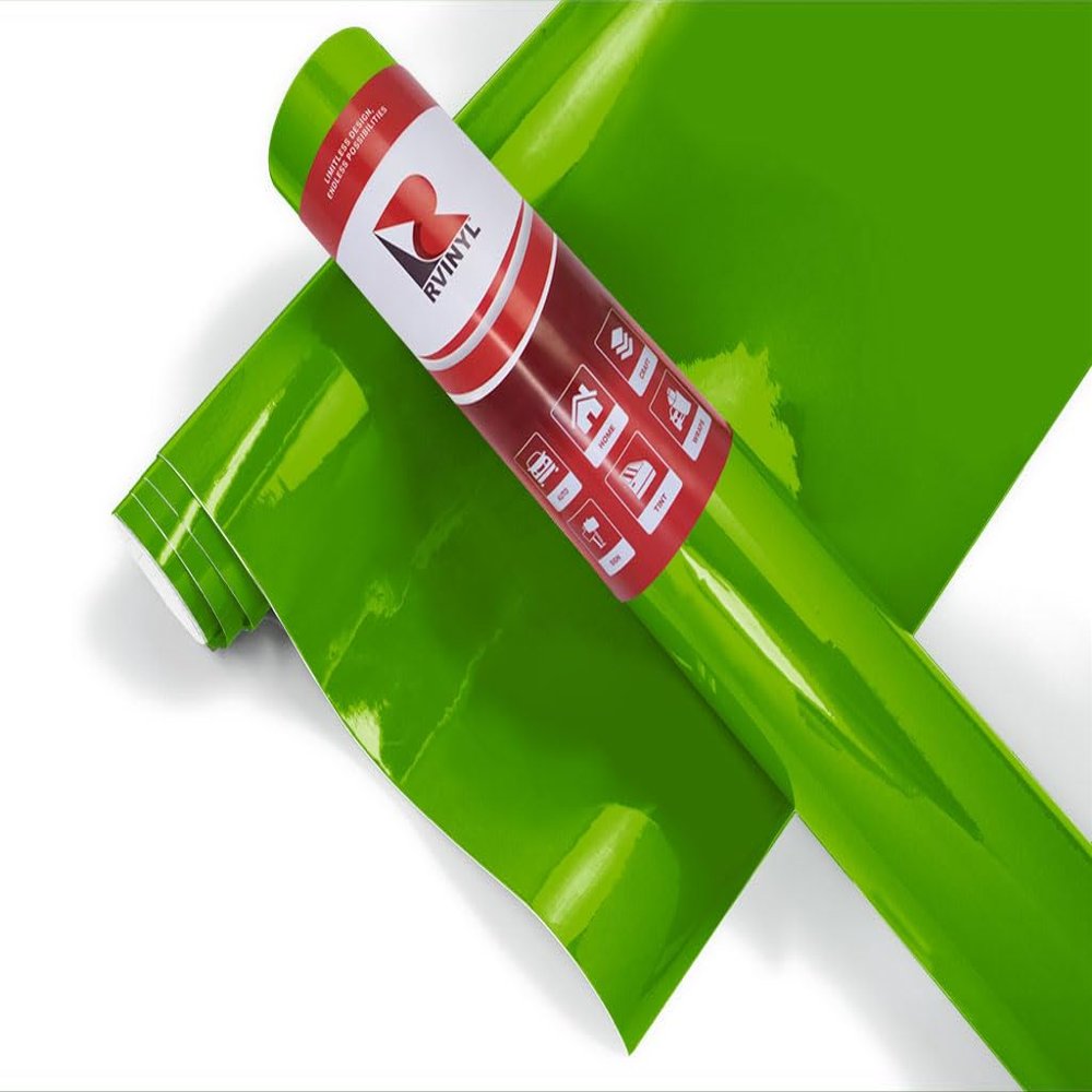 3M 7125 Scotchcal Thick Graphic Cast Film in Apple Green 196-12" x 5ft - Premium Vinyl with Acrylic Adhesives - High Gloss Finish Sheet Roll for Decals, Stickers and Signs