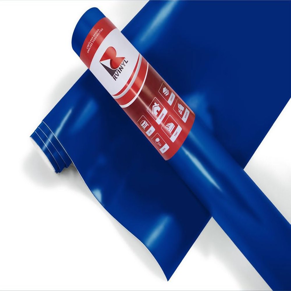 ORACAL 8500 Translucent King Blue Satin Permanent Adhesive Vinyl Roll for Craft and Sign Cutters (12in x 5ft Roll)