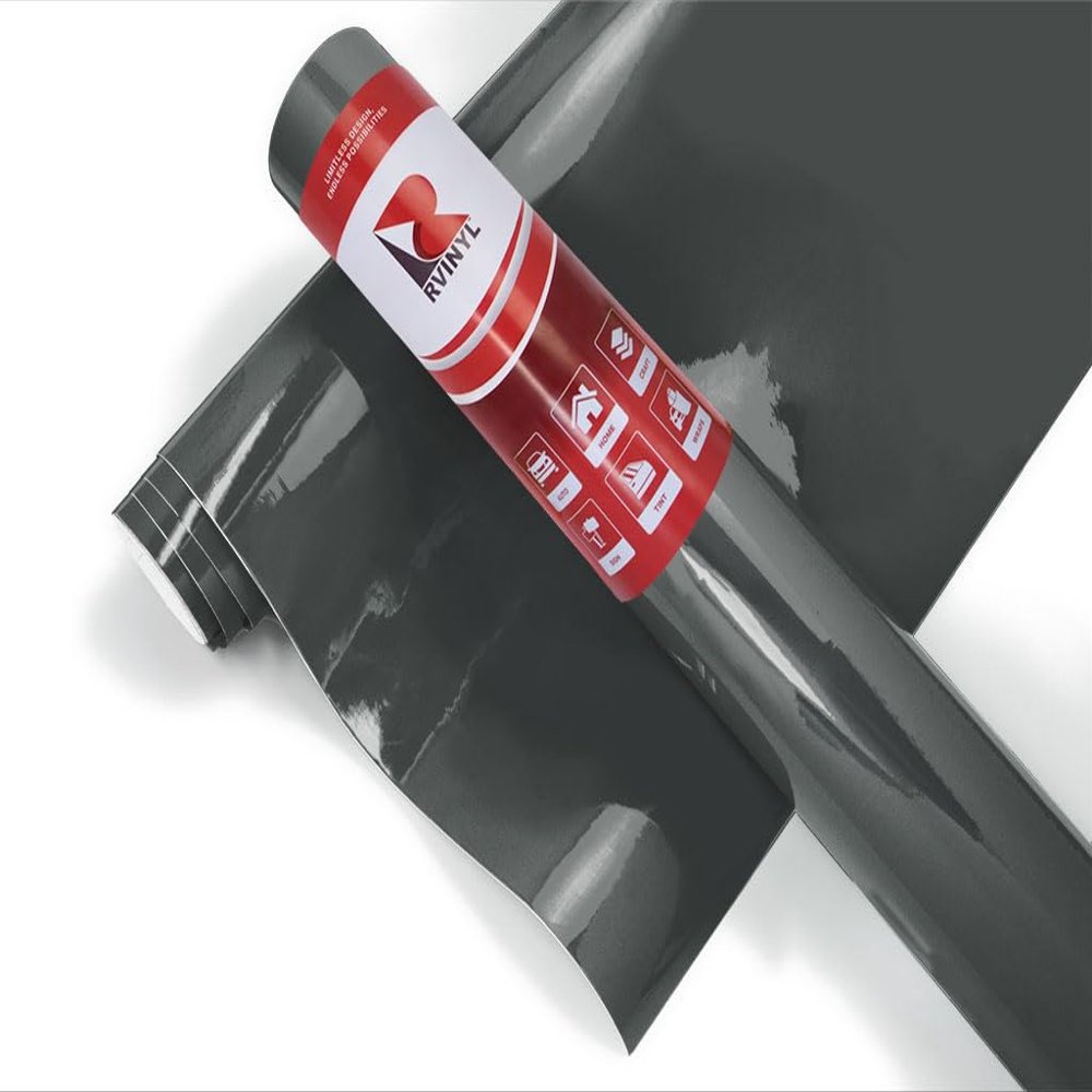ORACAL 8300 Series Transparent Calendered Film in Dark Grey 073-12" x 5ft - Gloss Finish Tinted Vinyl Sheet Roll for Signage, Graphics and Vehicles