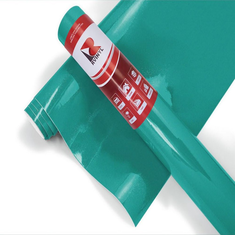 ORACAL 951 Mint Metallic Gloss Permanent Adhesive Vinyl Roll for Craft and Sign Cutters (12in x 5ft Roll)