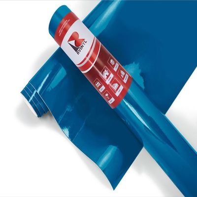 ORACAL 8300 Transparent Gentian Blue Gloss Permanent See Through Adhesive Vinyl Roll for Craft and Sign Cutters (12in x 5ft Roll)