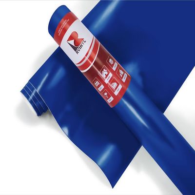 ORACAL 8500 Translucent Caribic Blue Satin Permanent Adhesive Vinyl Roll for Craft and Sign Cutters (12in x 5ft Roll)