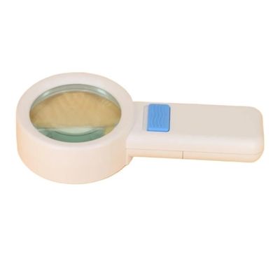 ZTBH Microscope Accessories Kit Double Optical Glass Lens Helping Hand Newspaper Reading Magnifier 8X Lighting Magnifying Glass with LED Lamp Microscope Slides