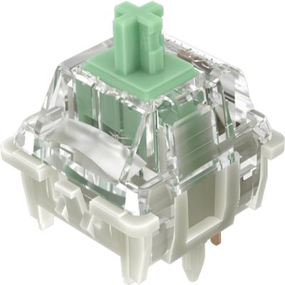 GUYEKS Gateron Baby Kangaroo 2.0 Keyboard Switches, 5-Pin Factory Pre-lubed 59gf Heavy Tactile Green Switches,22mm Dual-Stage Spring,Suitable for MX Mechanical Keyboards(108PCS,Green)