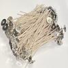 CD Candle Wicks - 6 Inches - Custom Assemblies (Pre-Waxed with Sustainer Tabs) - for DIY Candle Making Supplies - Made in USA - Hand Counted by US Veteran (CD - 4, 100, Piece) view 1