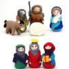 ThinkThings 8Pcs Needle Felting Nativity Kit, Wool Felting Kits for Beginner, Felting Starter Guide with DIY Manual, Joseph and Mary Nativity Story Gift for Christmas Day New Year Celebration view 1