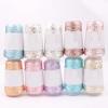 100g/Spool 700M Summer Ice Silk Mercerized Yarn Special Yarn DIY Hand Woven Rag Doll Knitting Wool Blanket (Color : 14) view 2