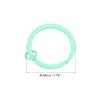 uxcell 10Pcs Split Keychain Rings, Round Flat Key Holder with Open Jump Ring Key Chain Ring for Craft Keys Organization Decoration, Blue view 2