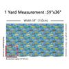 Feelyou Sailboat Fabric by The Yard 5 Yards Ocean Creature Submarine Soft Flannel Decorative Fabric Marine Animals Upholstery Fabric Summer Blue Sea Adventure DIY Reupholstery Fabric view 2