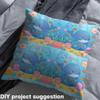 Feelyou Cartoon Cute Marine Animals Fabric by The Yard 5 Yards Fish Dolphin Octopus Soft Flannel Decorative Fabric Underwater World Upholstery Fabric Summer Ocean DIY Reupholstery Fabric view 4