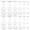 TOAOB 16 Set Joints Assorted Size White Plastic Animals Joints Making Accessories for Making Limbs and Head Joints view 1