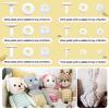 TOAOB 16 Set Joints Assorted Size White Plastic Animals Joints Making Accessories for Making Limbs and Head Joints view 3