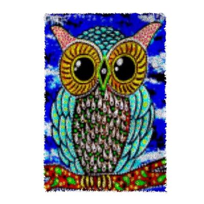 clubevy DIY Craft Latch Hook Rug Latch Hook Rug Kits for Adults and Children DIY Needlework Crocheting Rug Kit