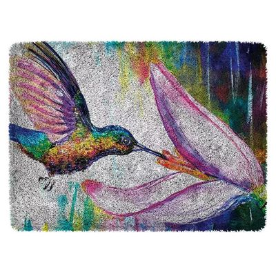 clubevy DIY Craft Latch Hook Rug Latch Hook Rug Kit,Animal Cartoon Pattern DIY Latch Hook Rug Making Kit for Adults Kids, Cross Stitch Kit Carpet Making Cushion Needlework for Beginners, Home Decor,