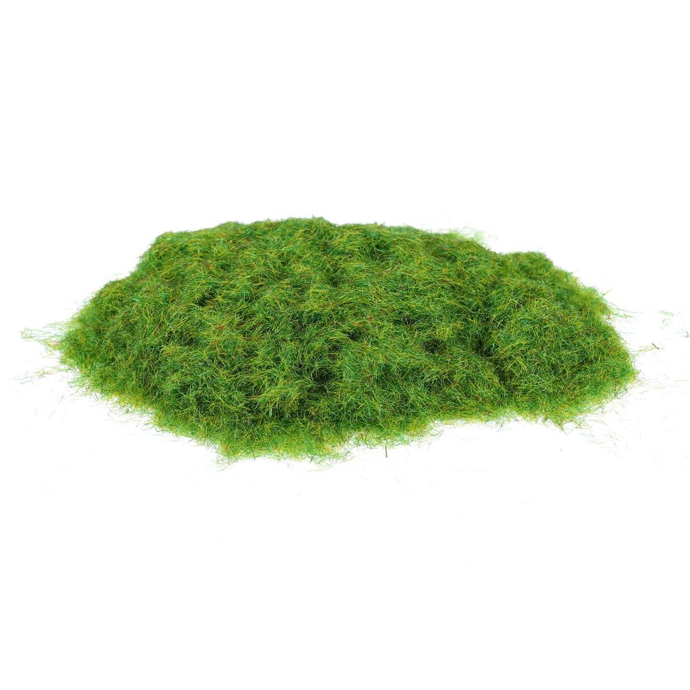 MECCANIXITY Static Grass, Nylon Artificial Grass Powder 3mm 2 x 30g Artificial Grass Fake Grass Tuft Model for Train Landscape Railway Sand Ground,Yellow Green, Pack of 2