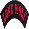 IND STURGIS LLC Lone Wolf No Club Large Embroidered Motorcycle Jacket & Biker Vest Back Patch (TR328) view 1