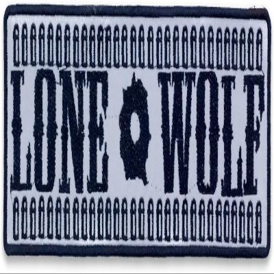 IND STURGIS LLC Lone Wolf No Club Large Embroidered Motorcycle Jacket & Biker Vest Back Patch (CP165)