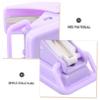 Tofficu Single Hole Puncher for Office and Crafts Ergonomic Design Punches Paper Cardboard and More Home School and Travel Versatile Manual Hole Maker Purple view 2