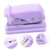 Tofficu Single Hole Puncher for Office and Crafts Ergonomic Design Punches Paper Cardboard and More Home School and Travel Versatile Manual Hole Maker Purple view 3
