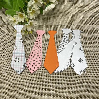 Dies for Card Making Template,10.7x7.6cm Necktie Metal Cutting Dies Mold Round Hole Label Tag Scrapbook Paper Craft