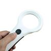 ZTBH Microscope Accessories Kit 4X 60mm Handheld Jeweler Magnifier Currency Detecting Magnifying Glass with LED UV Lights Optical Glass Loupe Microscope Slides view 2