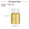 uxcell 2pcs 30g/1oz Mica Powder Natural Resin Epoxy Pigment Powders for Casting Resin, Car Paint, DIY Arts and Crafts, Pearl Gold view 2