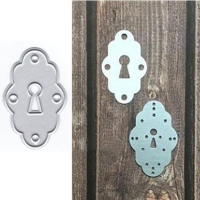 lace Lock Die Cuts for Card Making, Lock Panel Metal Cutting Dies for Paper Scrapbooking, DIY Stencils for Album Party Wedding Festivals Decoration