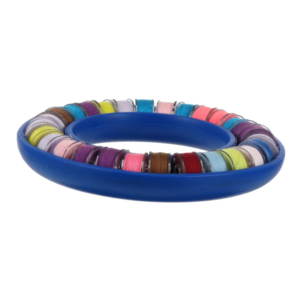 28pcs Bobbin Holder with Silicone Bobbins Portable Storage Container for Sewing Accessories and Flexible Design Organizer for Easy Crafting and Storage