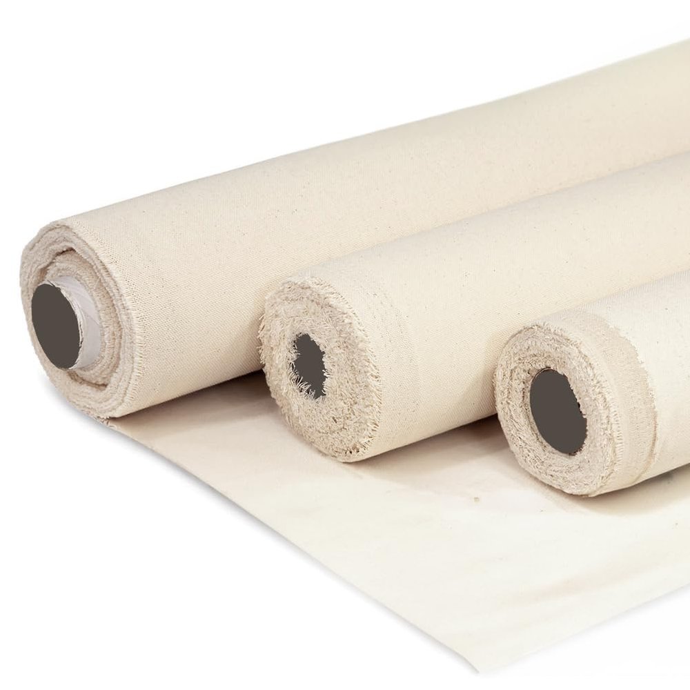 Barcelonetta | Canvas Fabric | Cotton Duck | Thick & Heavy | Natural 12oz | 62'' Wide | Arts & Crafts, Backings, Covers, Placemats (2 Yard)