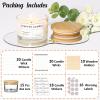 SUPMIND 4oz Clear Candle Jars (15 Pack) - Small Wide Mouth Glass Jars with Bamboo Lids, Ideal for Candle Making Business view 2
