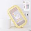 Pen Pouch Box with Pens Cute Alpaca Llama Duck Pen Organizer Case Aesthetic Estuche para Lapices (Yellow+6 Pcs Pens) view 2