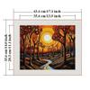 Bilrost Luxury 14ct Floral Cross Stitch Kit for Enthusiasts: Premium DIY Embroidery for Elegant Home Decor & Gifts-Dusk14 x 17.1 inch view 2