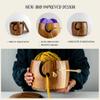 Tyck Design's Large Wooden Yarn Bowl with Lid - 9x7 Inch XL Acacia Wood Holder for Knitting, Crocheting & Macrame - Extra Big & Strong Yarn Storage view 4
