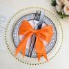 Ribtcute Double Faced Orange Satin Ribbon 4 Inch Orange Satin Ribbon for Gift Wrapping,Flower Bouquet,Bows,Crafts,Wedding,Invitation,15 Yards view 4