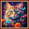 Dooxvey Cross Stitch Kits for Adults Beginners,Full Range of Cross-Stitch Stamped Kits Needlepoint Kits for Beginners Embroidery Kits 11CT Cross Stitch Patterns-Cat Flowers 18x18 inch, Manual Arts 29 view 1