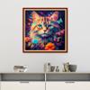 Dooxvey Cross Stitch Kits for Adults Beginners,Full Range of Cross-Stitch Stamped Kits Needlepoint Kits for Beginners Embroidery Kits 11CT Cross Stitch Patterns-Cat Flowers 18x18 inch, Manual Arts 29 view 2