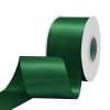 Ribtcute Double Faced Dark Green Satin Ribbon 2 Inch Dark Green Satin Ribbon for Gift Wrapping,Flower Bouquet,Bows,Crafts,Wedding,Invitation,25 Yards view 1